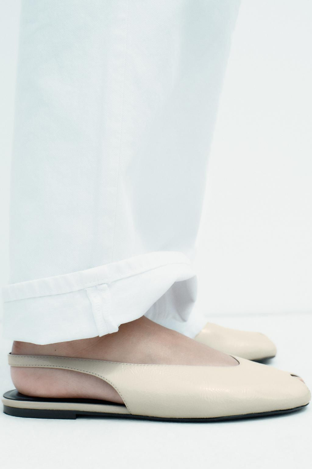 OPEN-TOE SLINGBACK SHOES - Zara фото 3