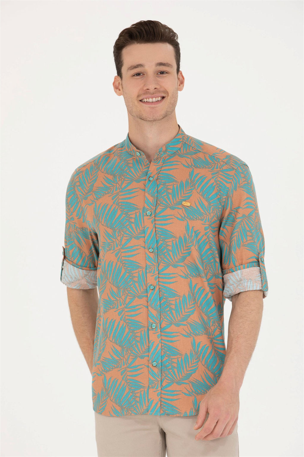 U. S. Polo Assn Мужская мятная рубашка с длинным рукавом - U.s. polo assn фото 8