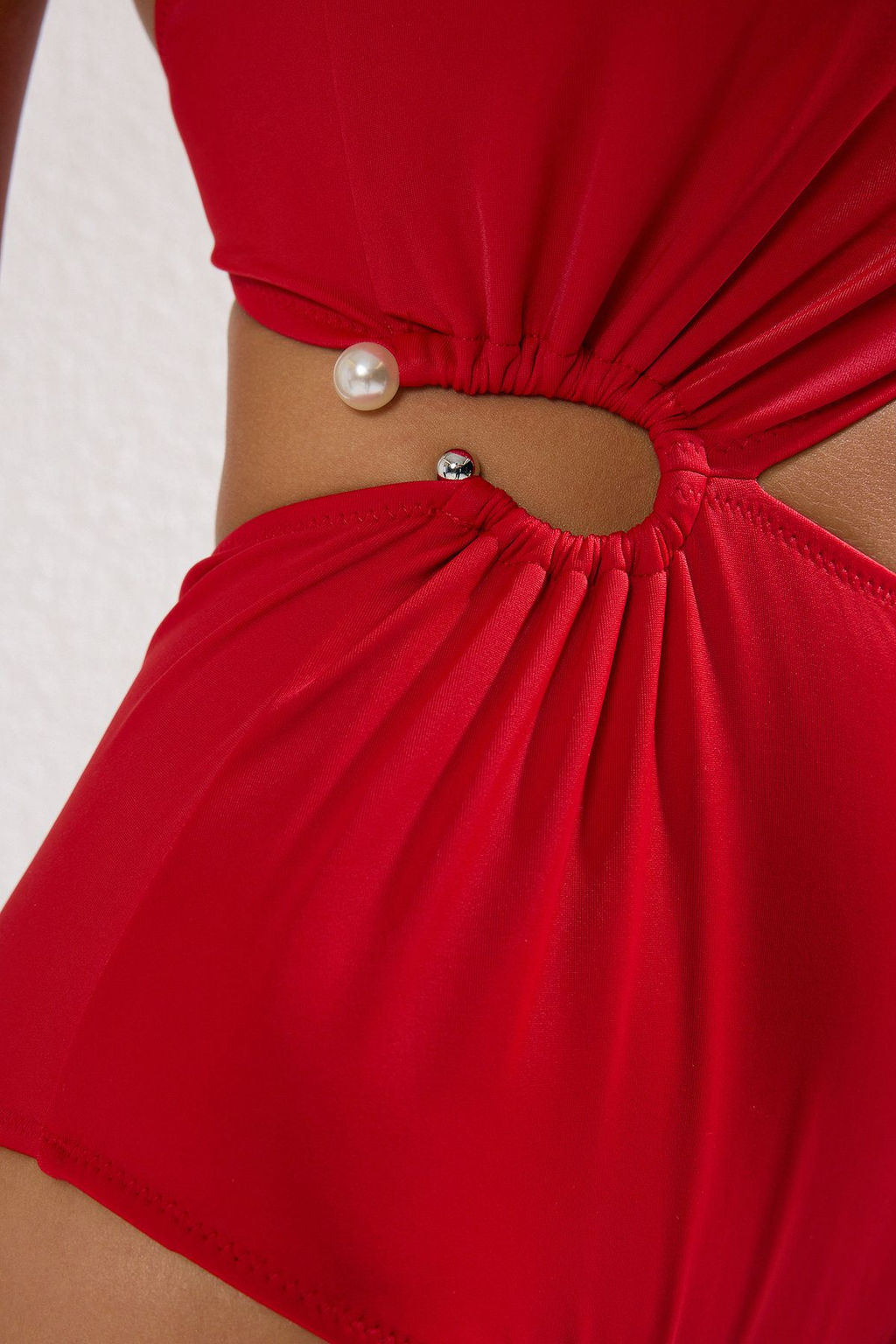 TRENDYOLMILLA Siyah Tek Omuz Aksesuarl? Brazilian Mayokini TBESS25MY00008 фото 2