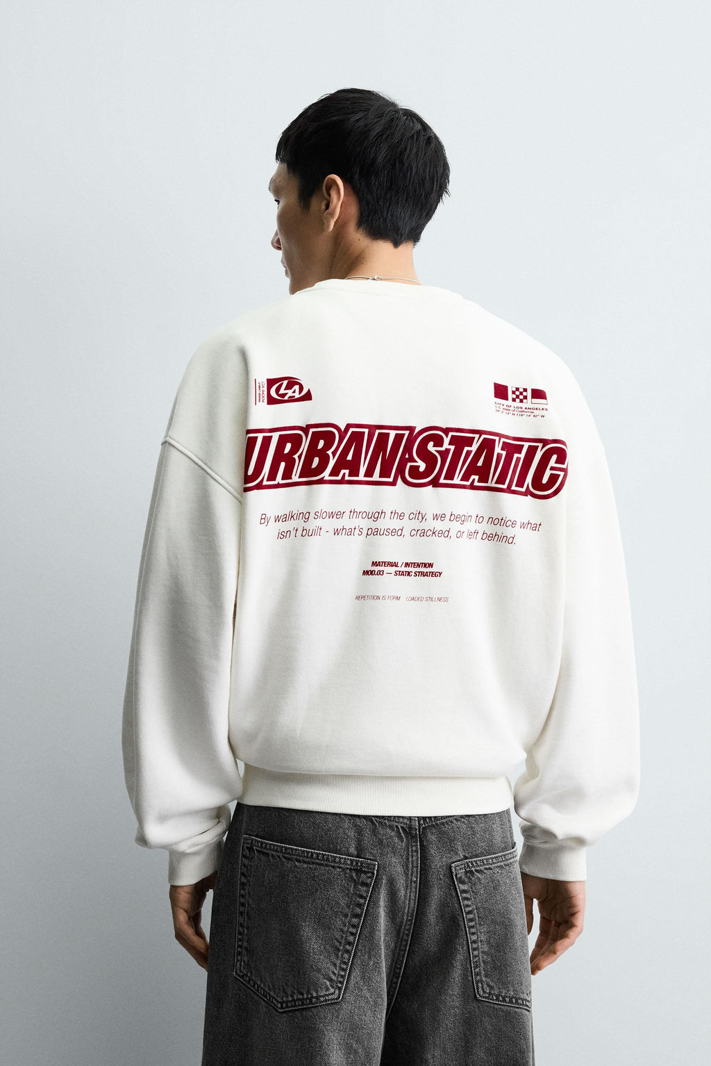 PRINTED SLOGAN SWEATSHIRT