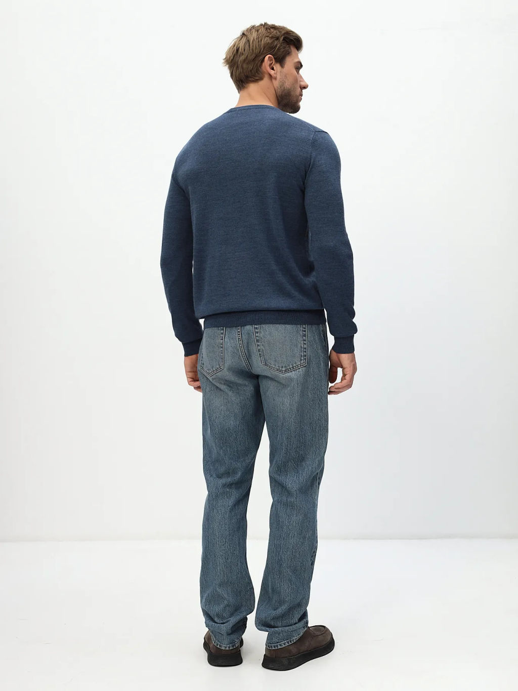 Джемпер мужской GREG G121-CT 195421 (джинс)  фото 4
