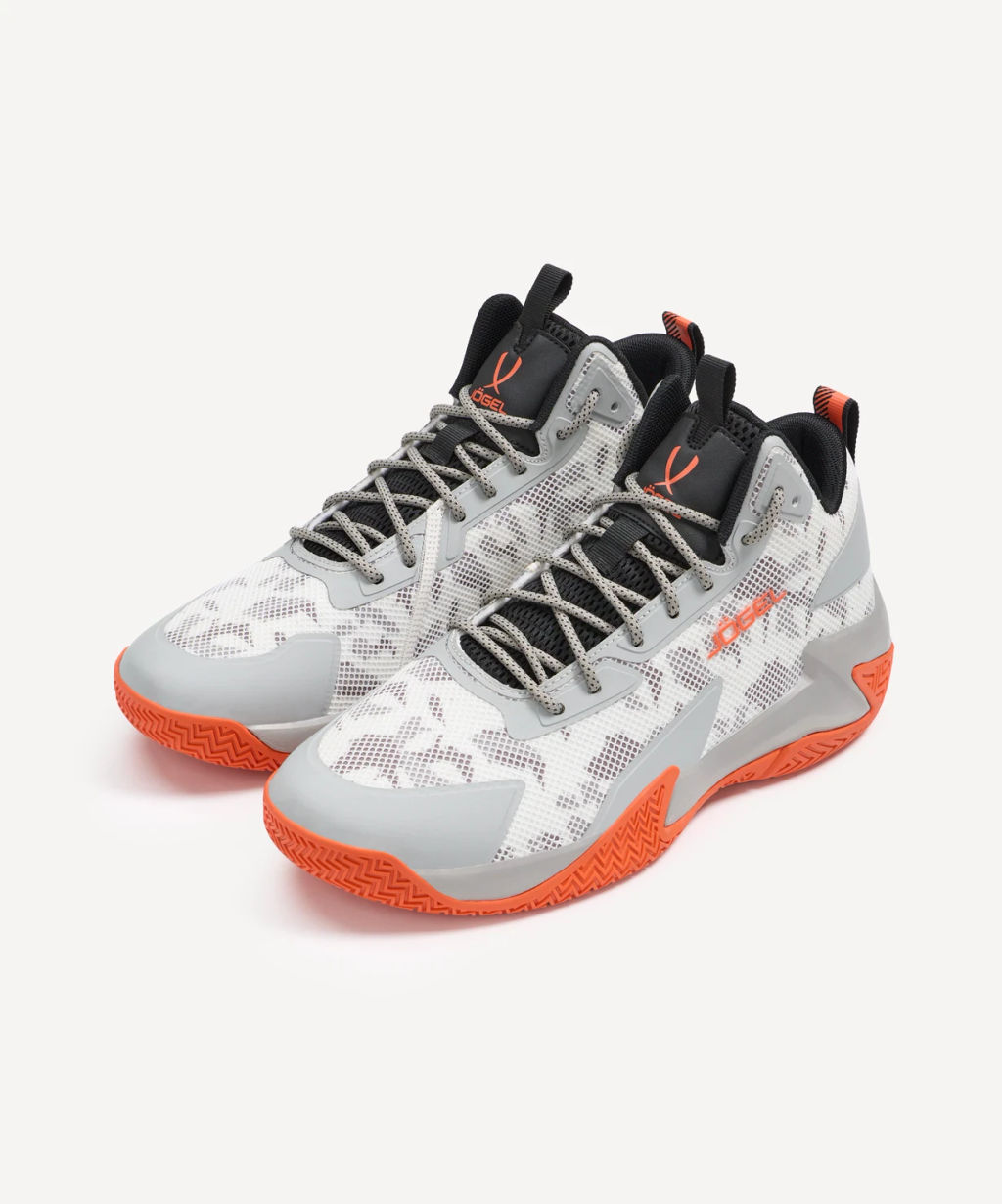 Кроссовки баскетбольные JOGEL Playmaker, серый/оранжевый  фото 2