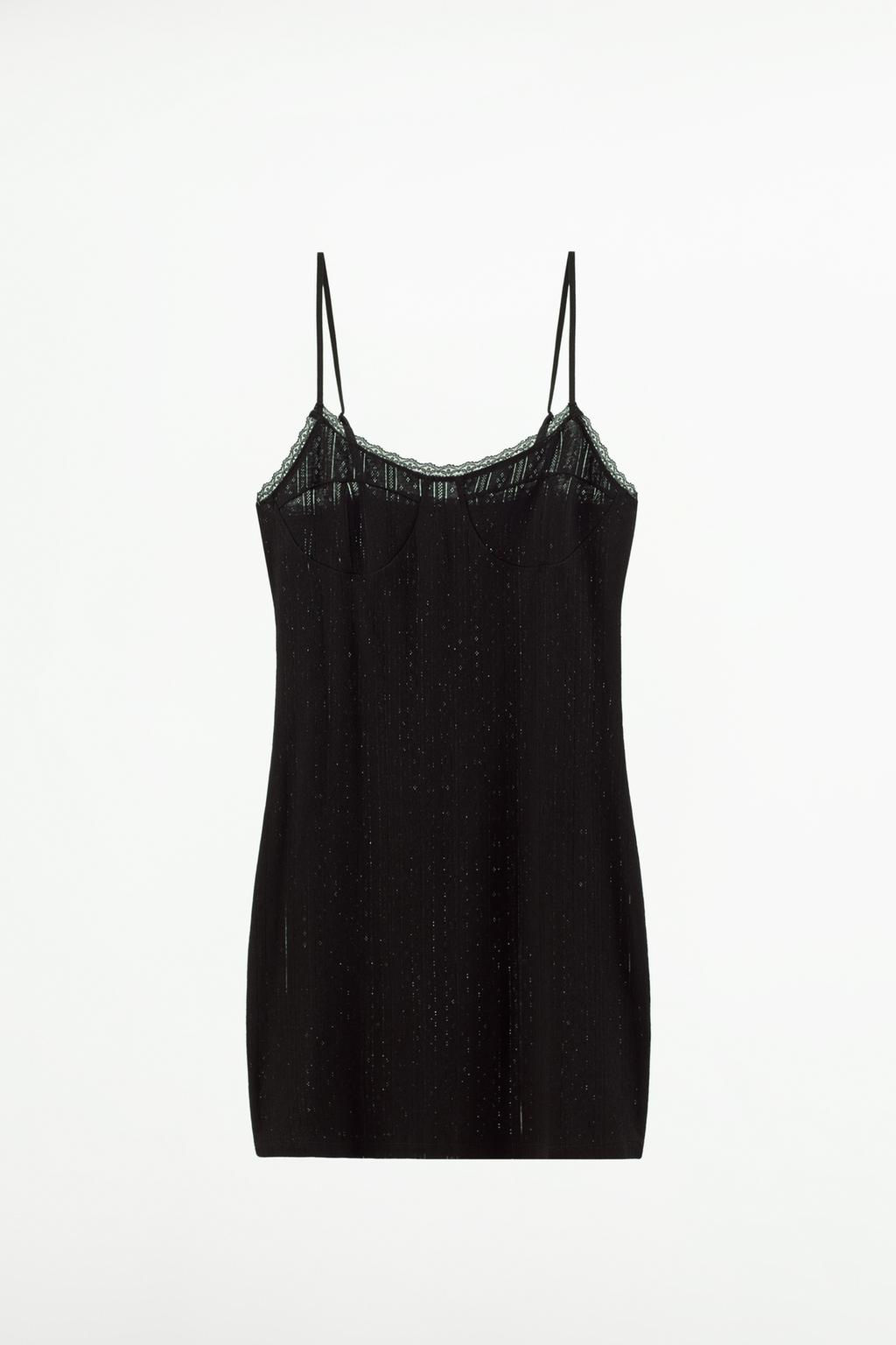 POINTELLE DRESS WITH SEAMS - Zara фото 11