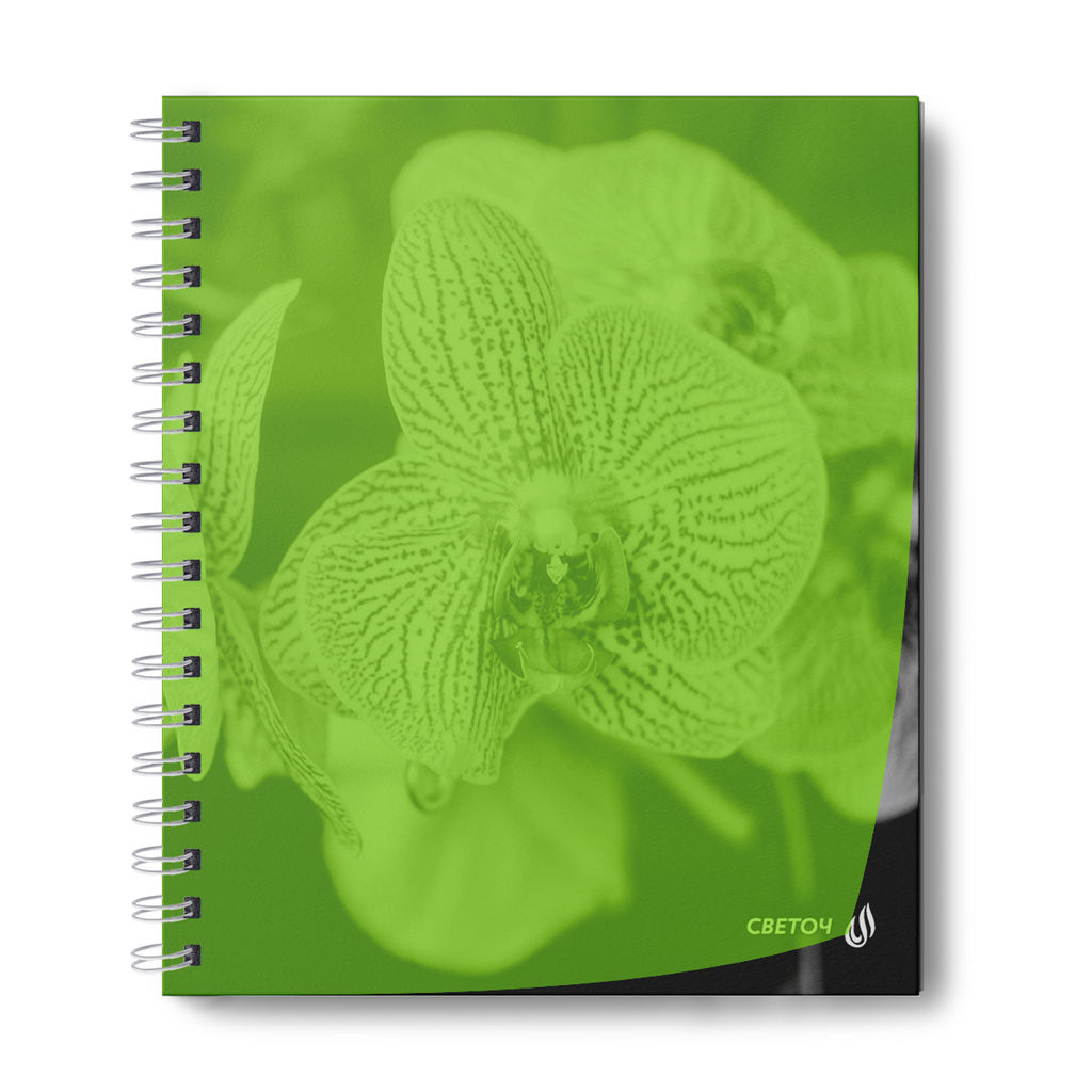 Светоч Т208 Тетрадь общая с пластик. обложкой, ч/б запечат. титульн.лист, 180 мкм., A5 48 л. на гребне 65 г/кв.м , белизна 100 % 4 шт. клетка 01546 Тайны природы, лайм  фото 5