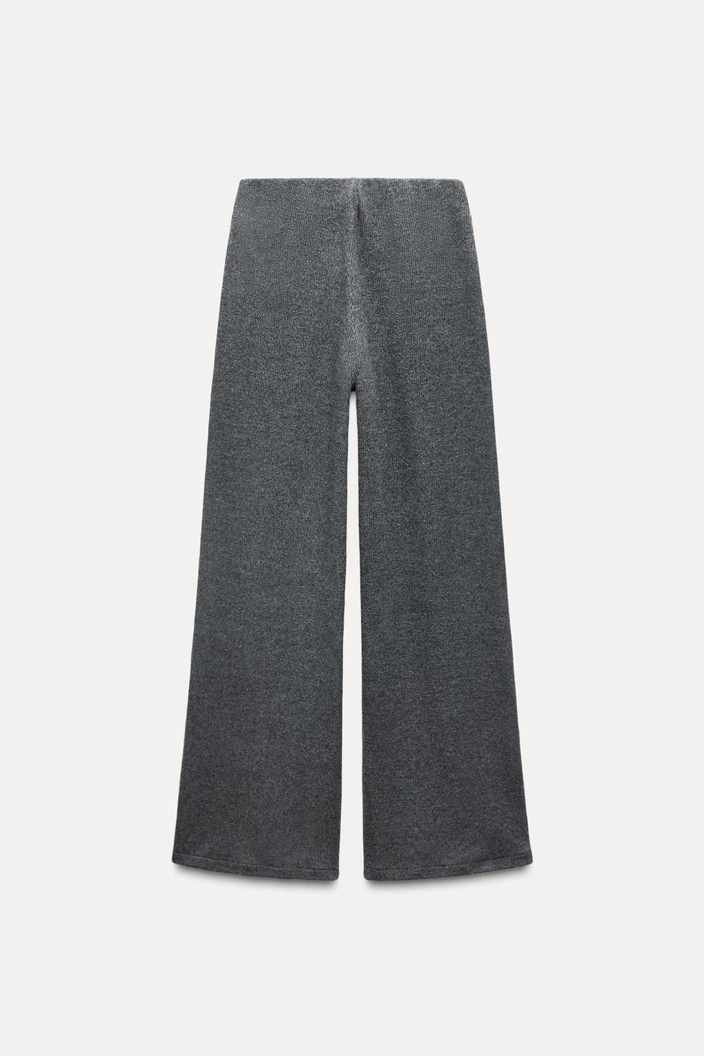 SOFT RIBBED TROUSERS - Zara фото 17