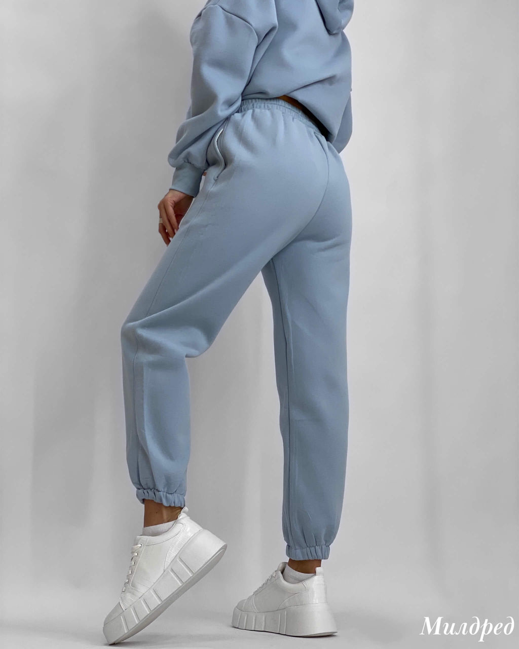 Джоггеры Милдред (бледно-голубой) - Nadi bordo фото 2