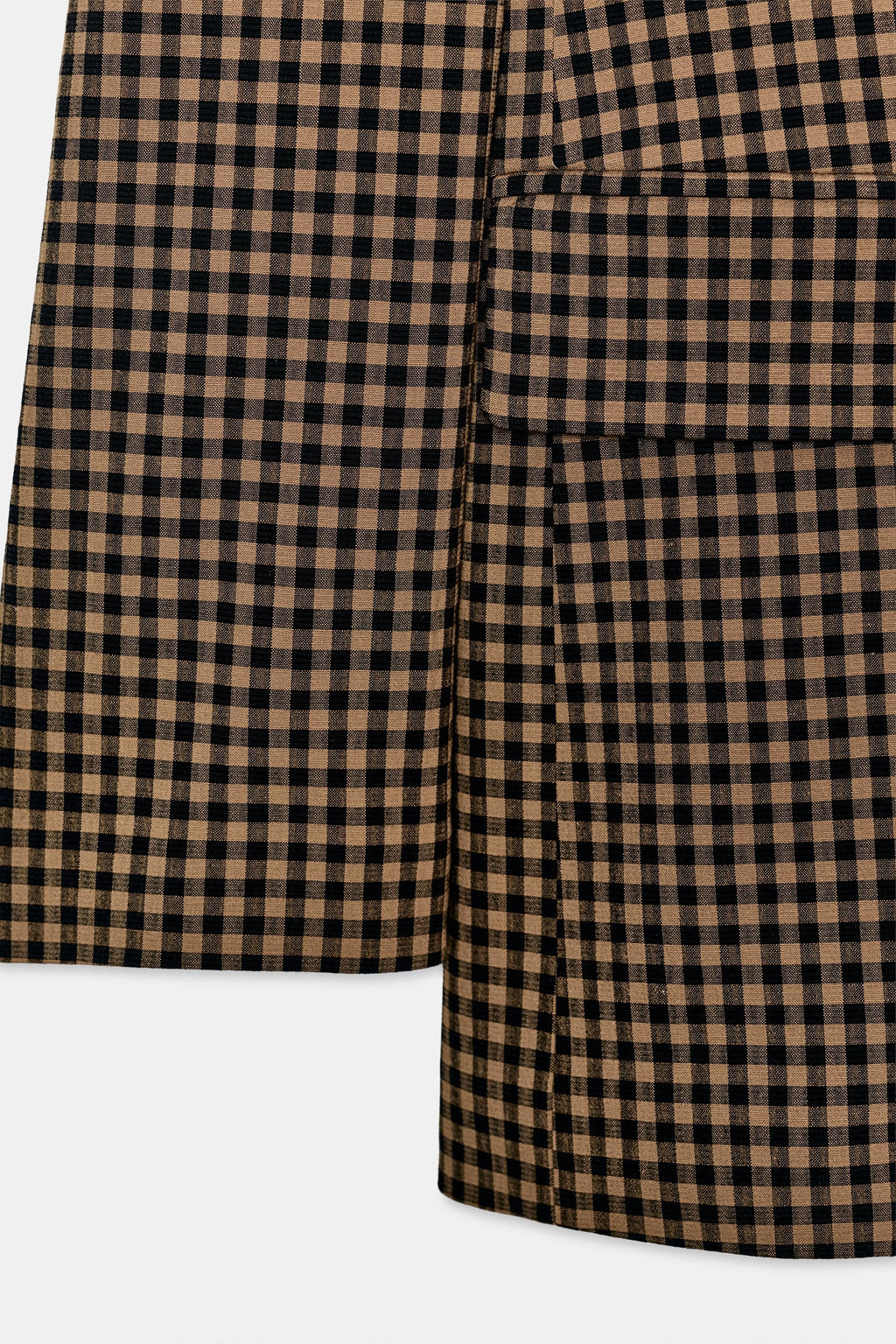 BLAZER OVERSIZE CUADRO VICHY / Beige-marro - Zara фото 9