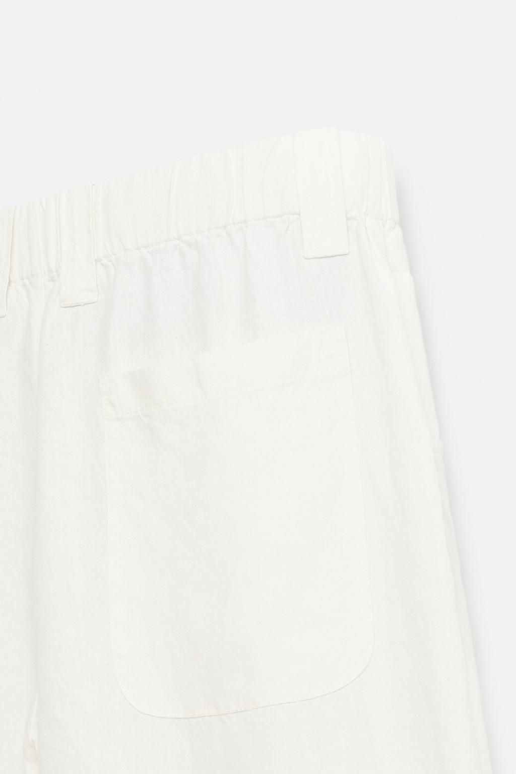 100% HEMP RELAXED FIT TROUSERS - Zara фото 16