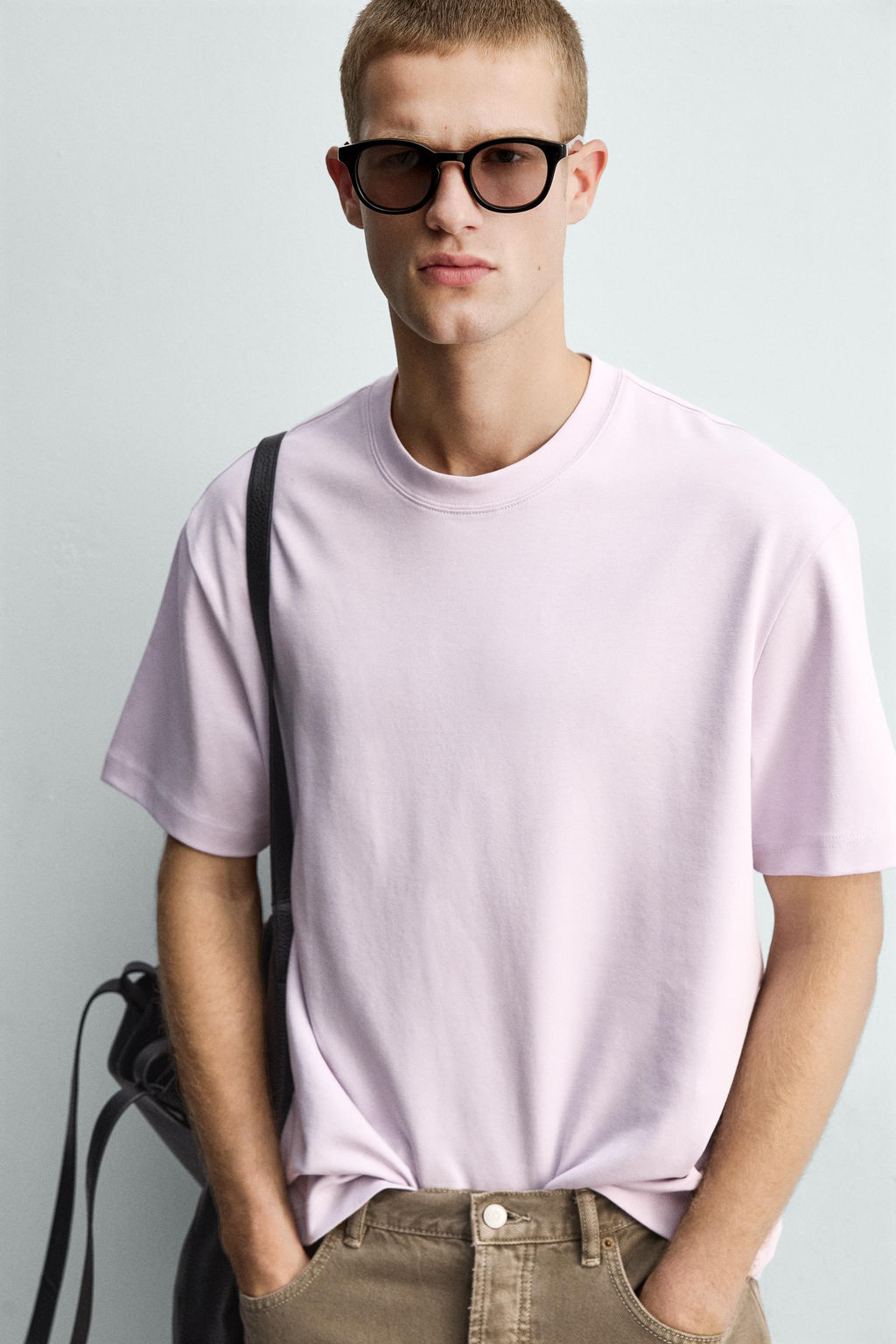 CAMISETA RELAXED FIT INTERLOCK /04 / Rosa / Lila