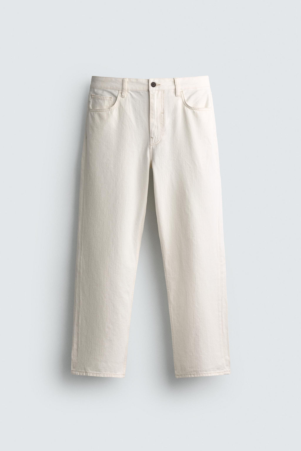JEANS STRAIGHT FIT / Blanco roto