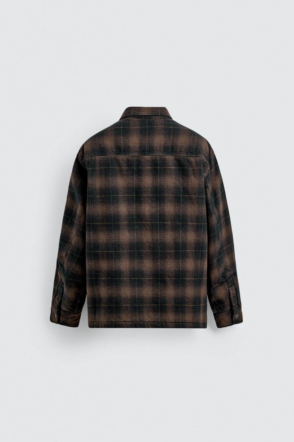 SOBRECAMISA ACOLCHADA CUADROS / Marr?n - Zara фото 8