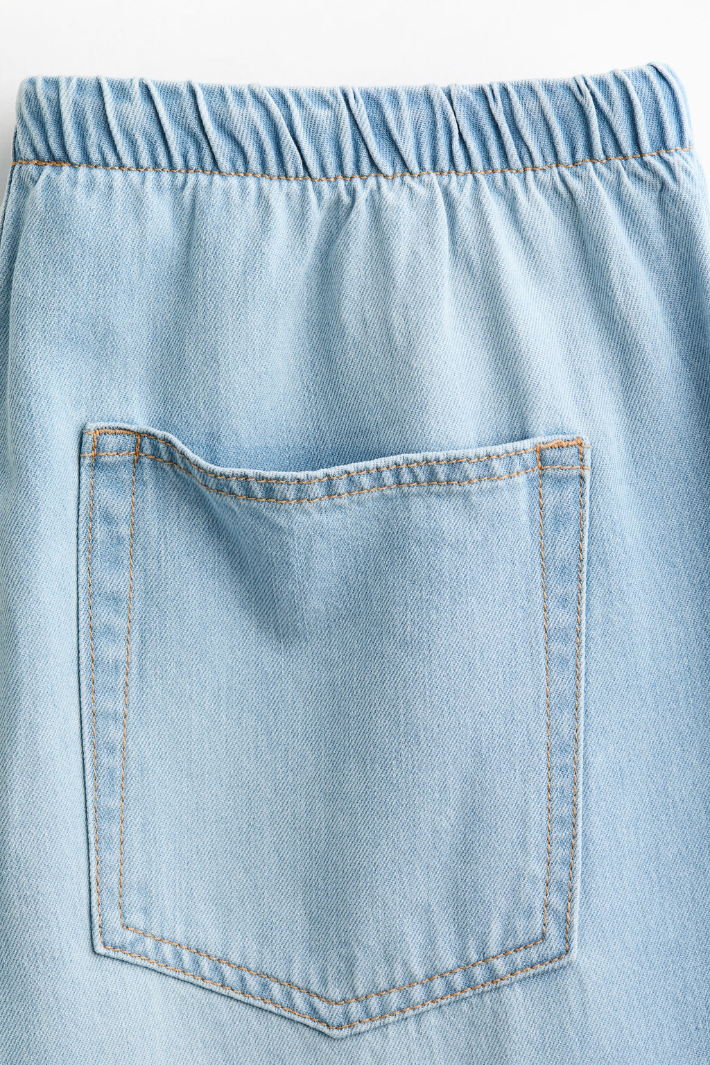 Pantal?n denim con cord?n de ajuste - H&m фото 6