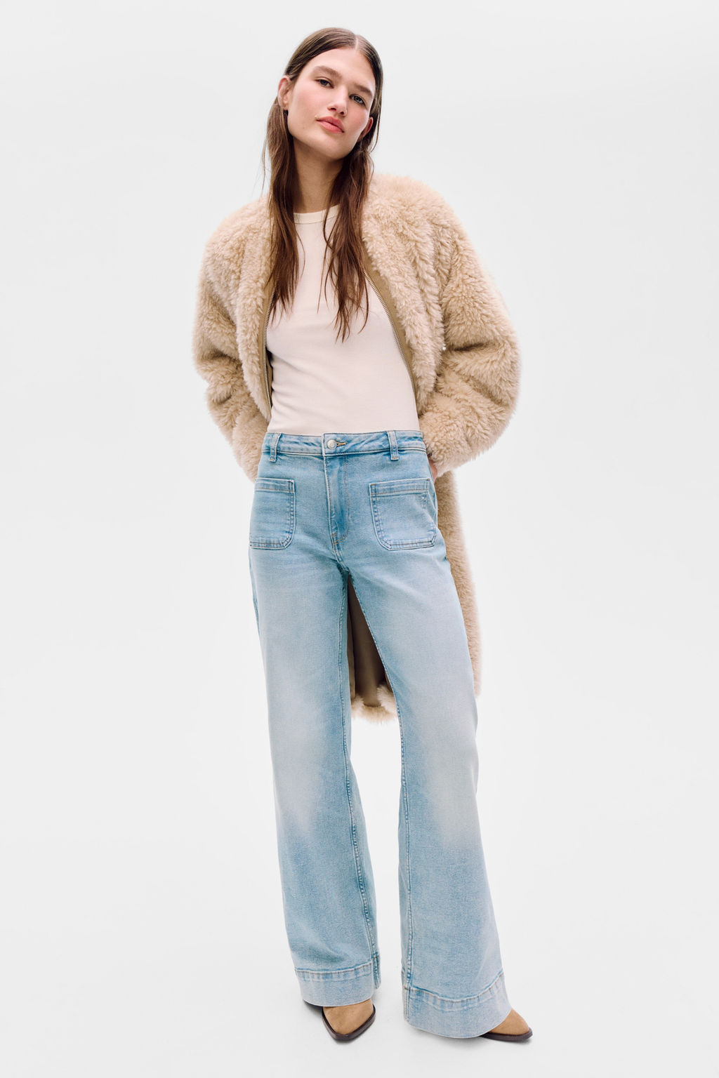 Wide High Waist Jeans - H&m фото 6
