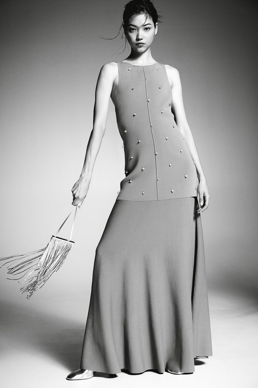 Falda acampanada de punto fino - H&m фото 2