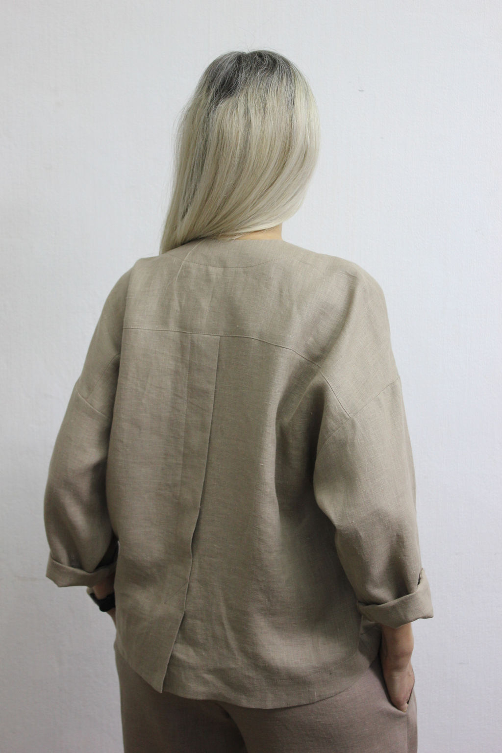 Жакет свободного кроя Лен 100%