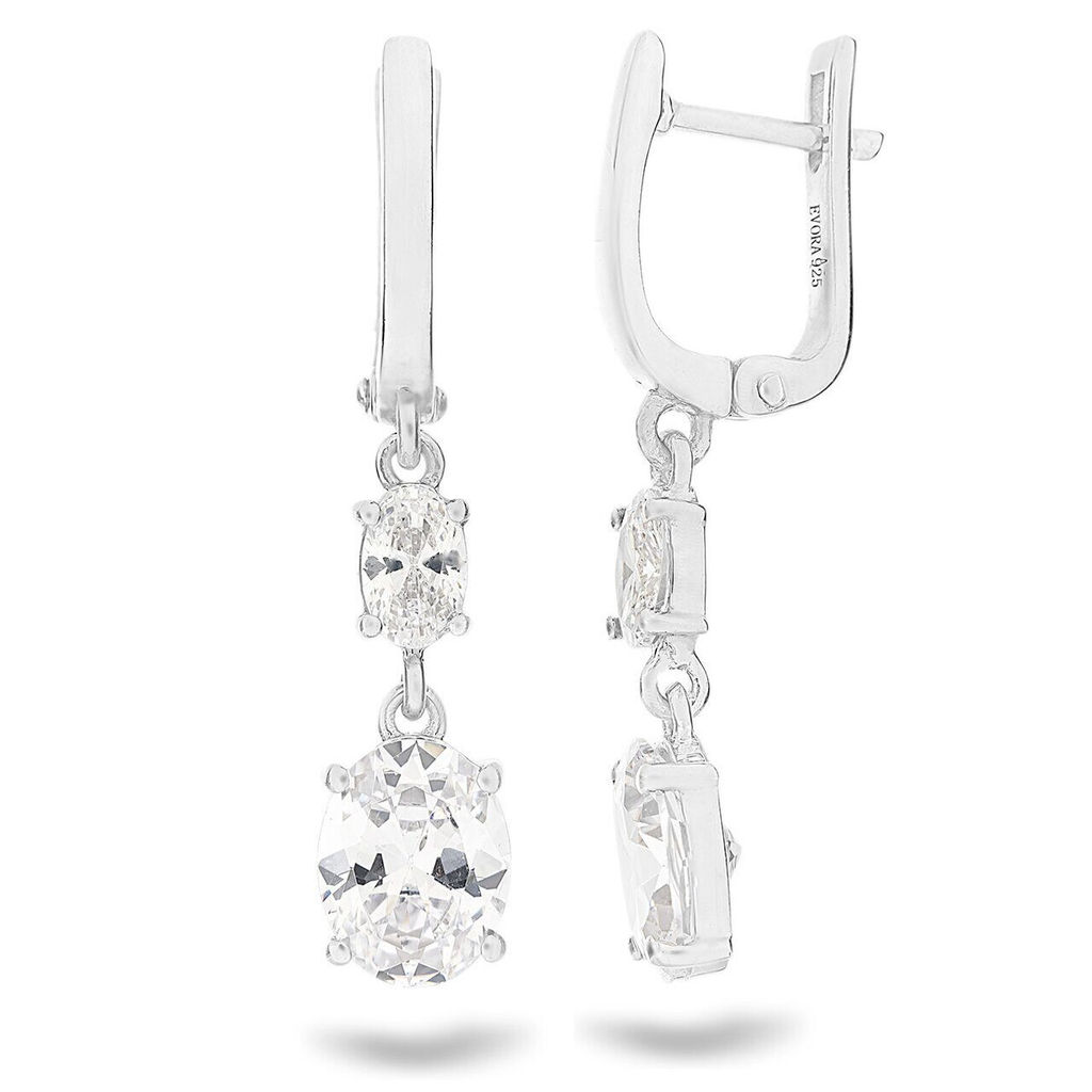 Серьги, куб.циркон., Вивьен