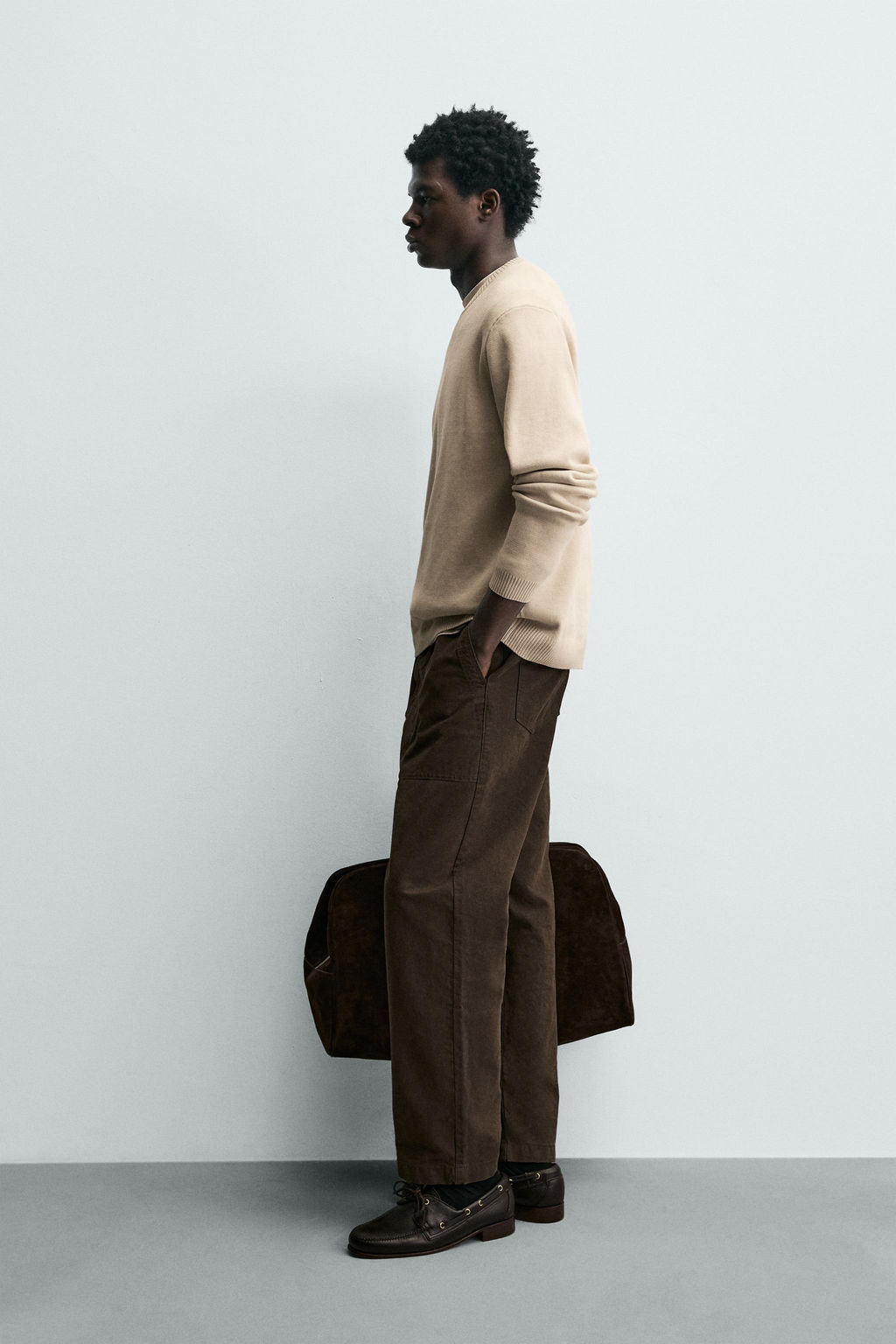 JERSEY ESTRUCTURA ALGOD?N / Crudo - Zara фото 4