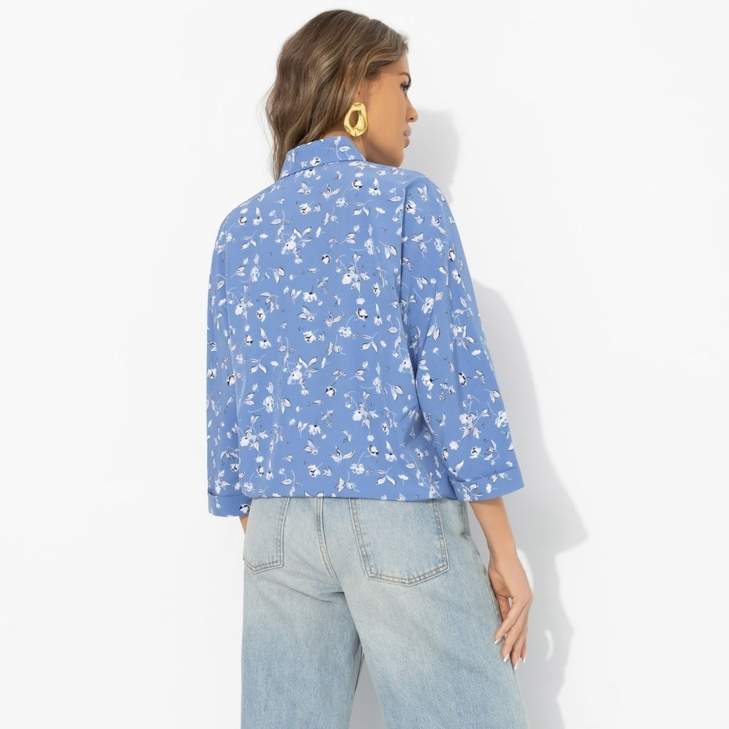 Блуза , освежающая образ, Твой личный тренд (небесная) - Charutti фото 5