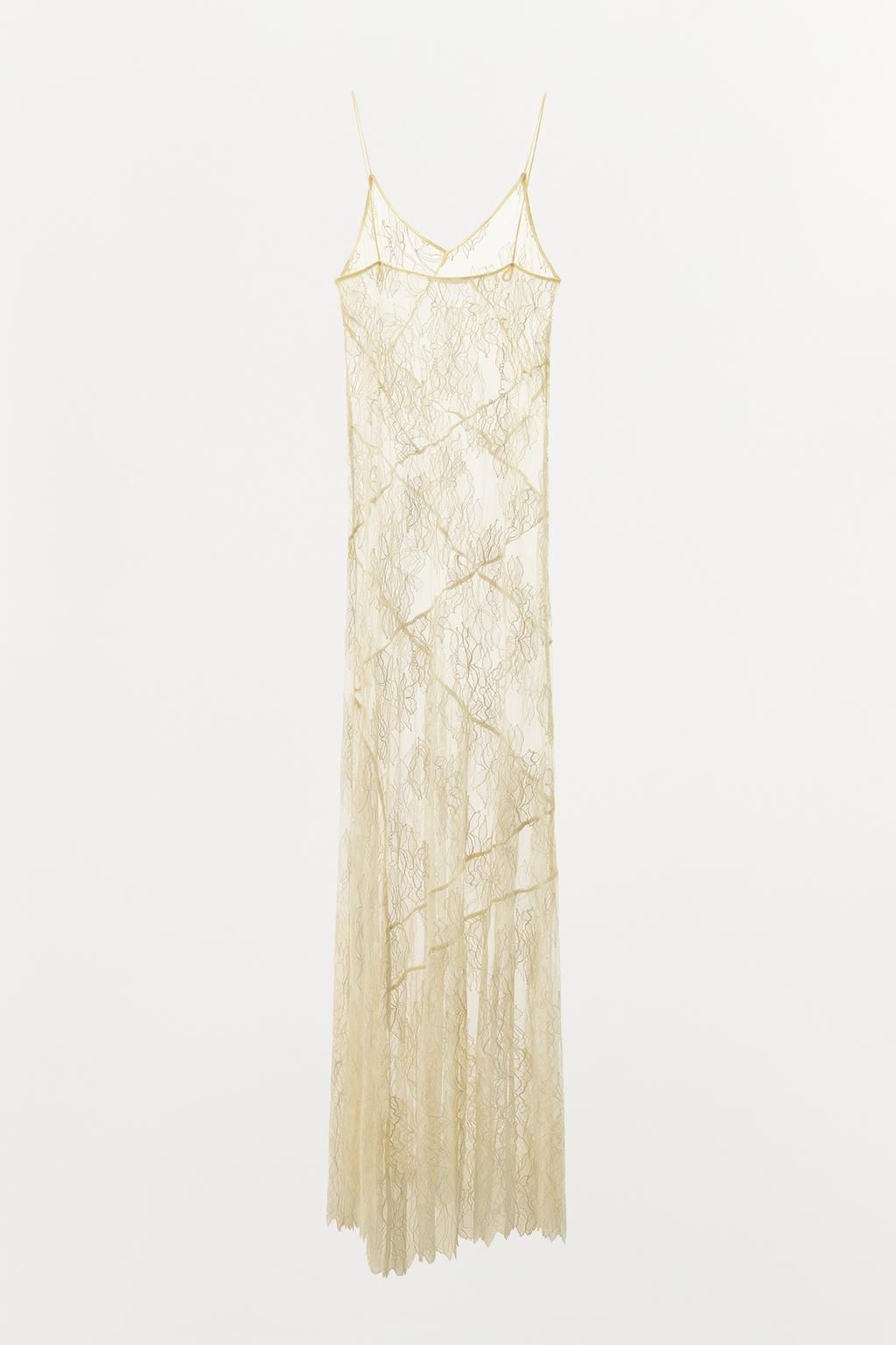 ASYMMETRIC LACE DRESS - Zara фото 6
