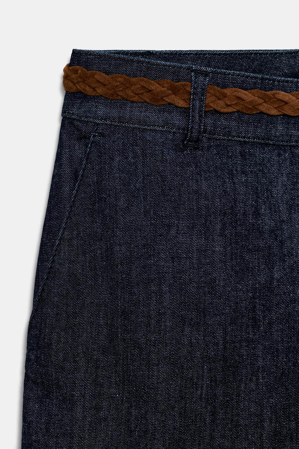 BRAIDED BELT CHINO TROUSERS - Zara фото 6