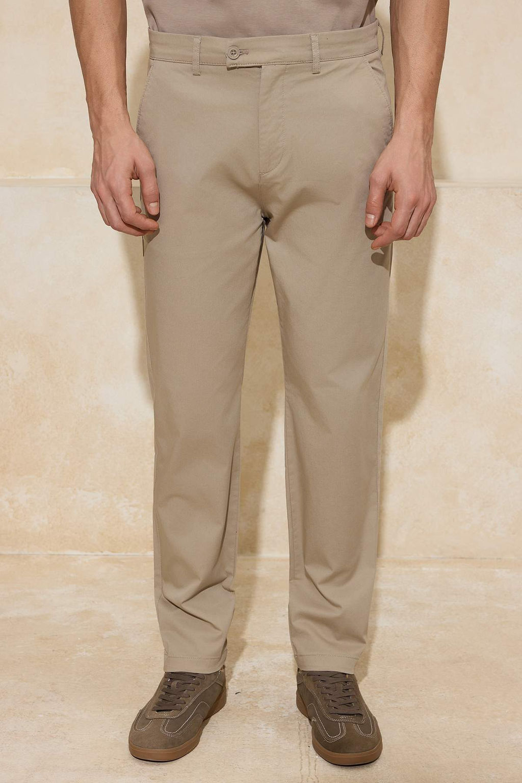 Siyah Erkek Regular Fit Chino Mevsimlik Pantolon TMNSS26PL00006 - Trendyolmilla фото 9