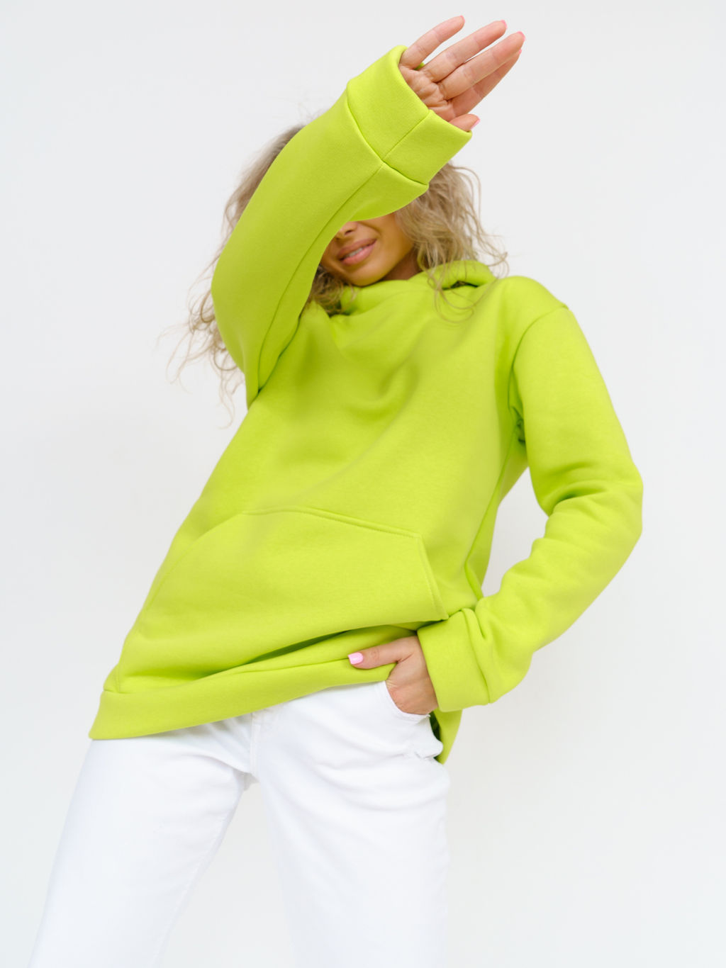 925 Толстовка "Салатовый"