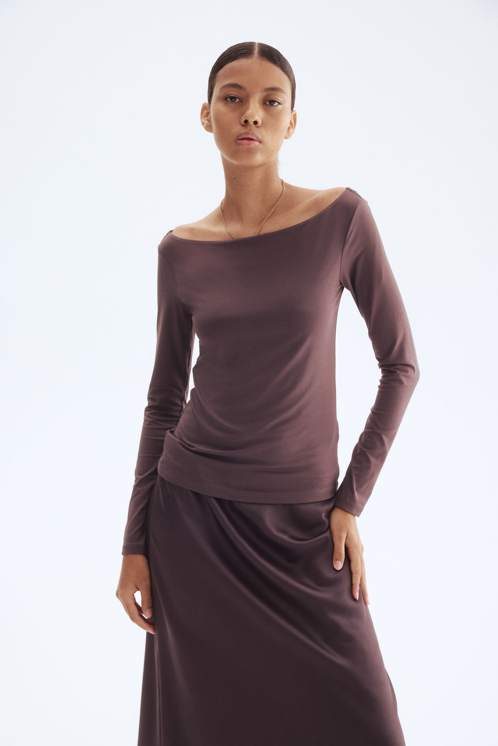 Top con escote barco - H&m фото 4