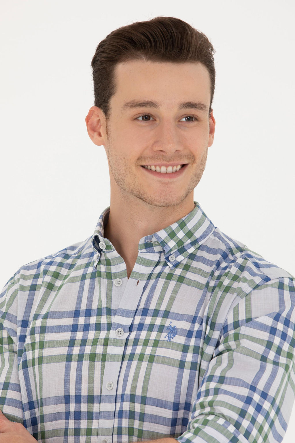 U. S. Polo Assn Мужская рубашка Saks в клетку - U.s. polo assn фото 16