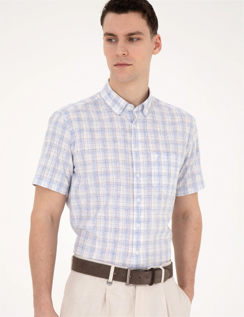 A__k Mavi Regular Fit K_sa Kollu G_mlek - Pierre cardin фото 3