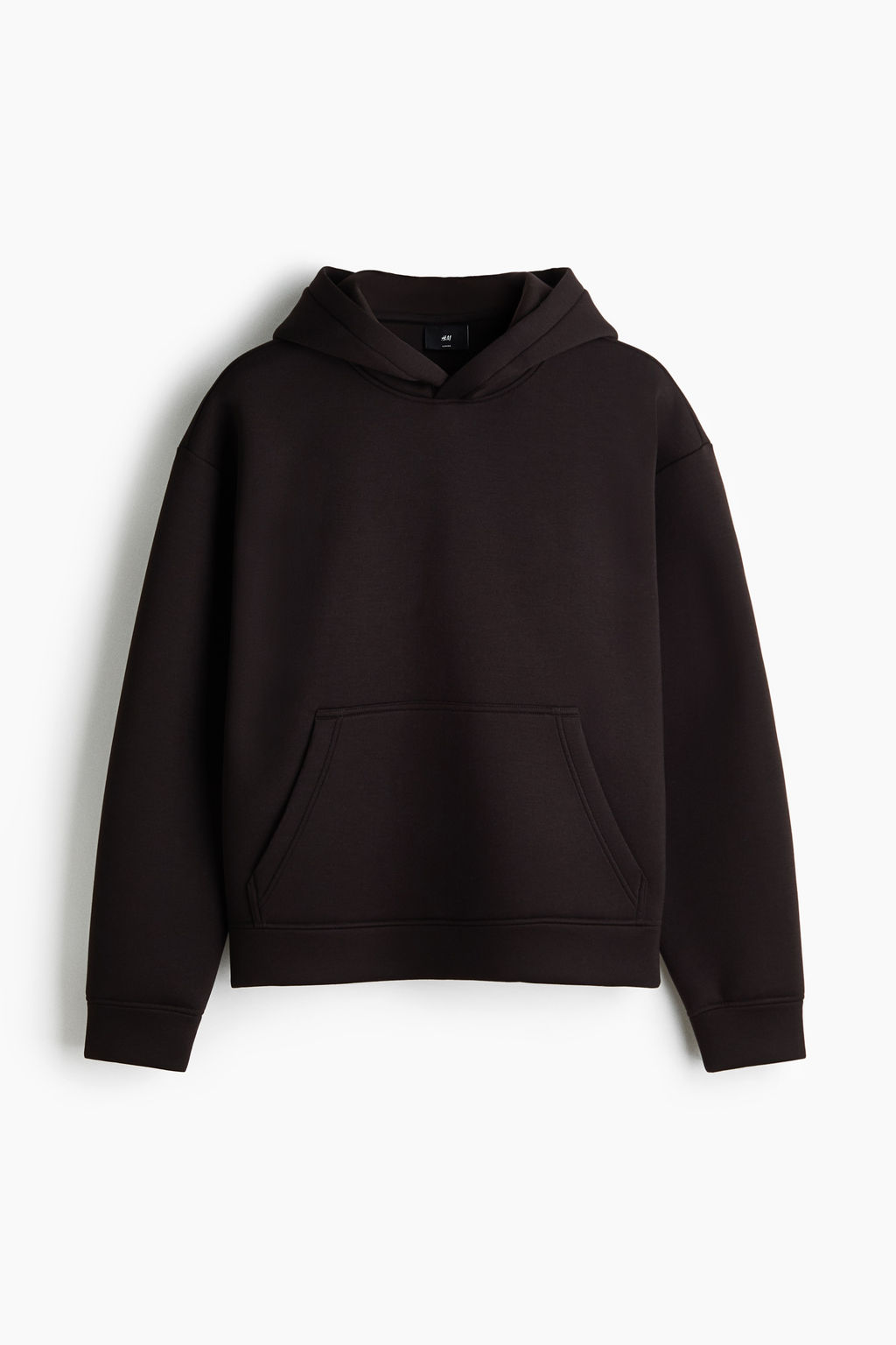 Sudadera efecto neopreno con capucha Loose Fit - H&m фото 3