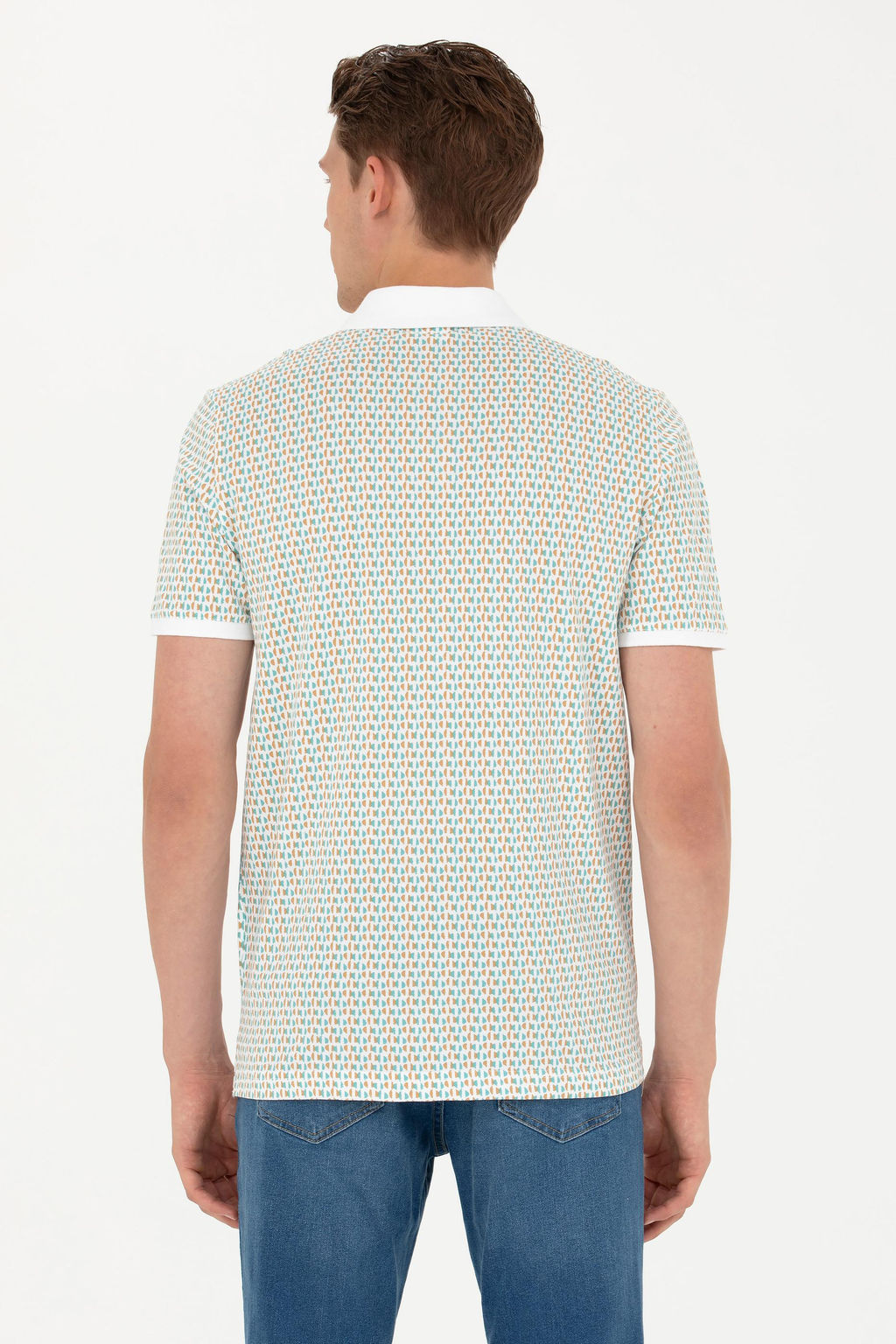 Мужская мятная футболка-поло - U.s. polo assn фото 19