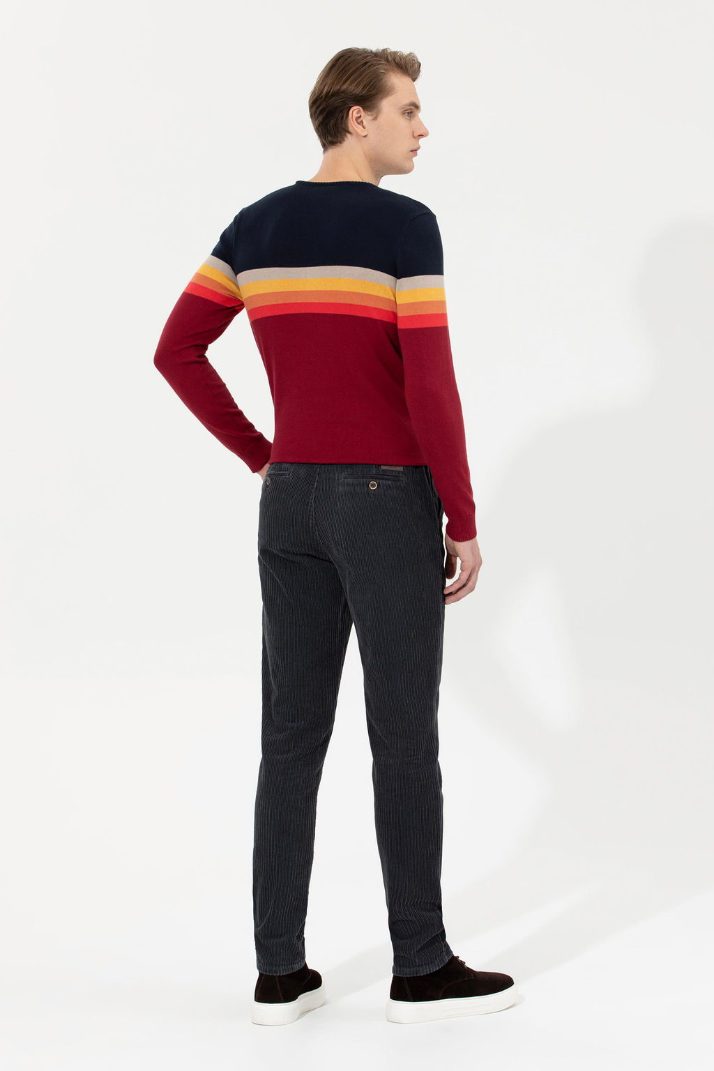 U. S. Polo Assn Мужские брюки из плотной ткани антрацитового цвета - U.s. polo assn фото 4