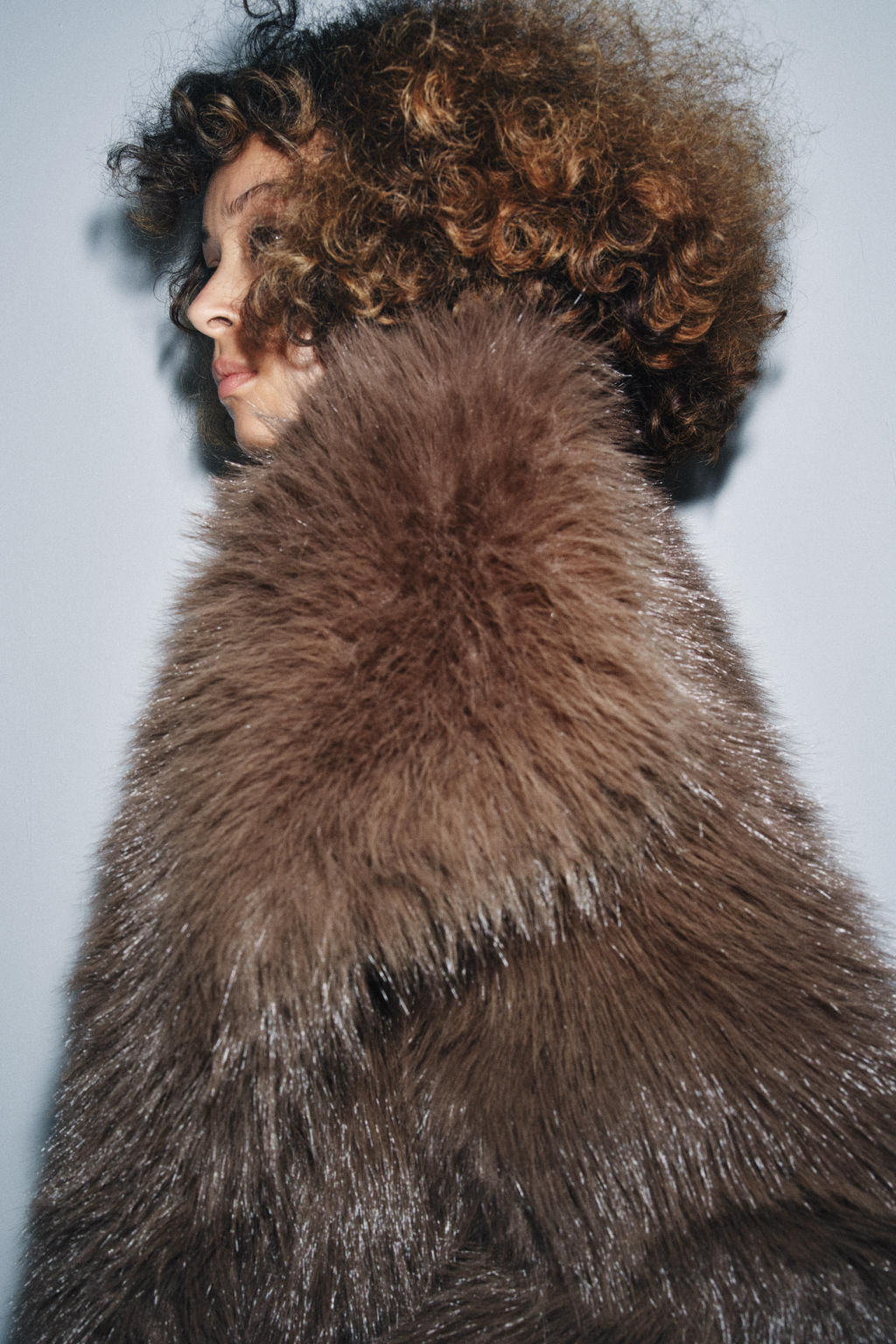ZW COLLECTION FAUX FUR JACKET - Zara фото 9