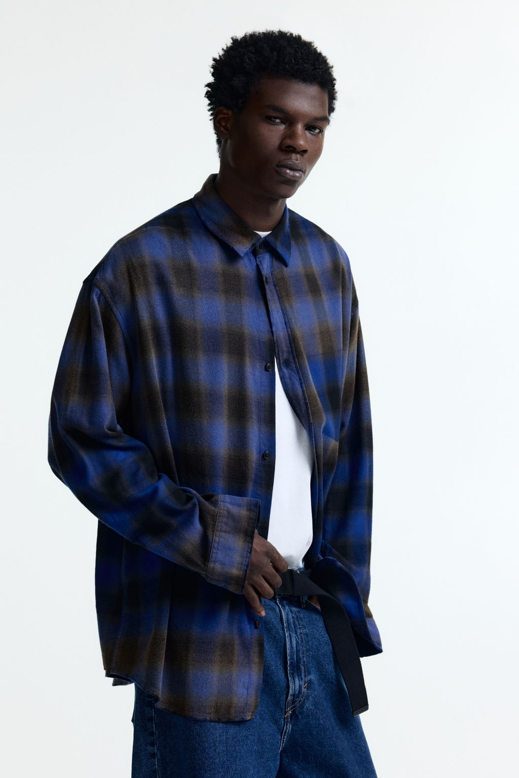 Camisa en mezcla de algod?n Relaxed Fit - H&m фото 5