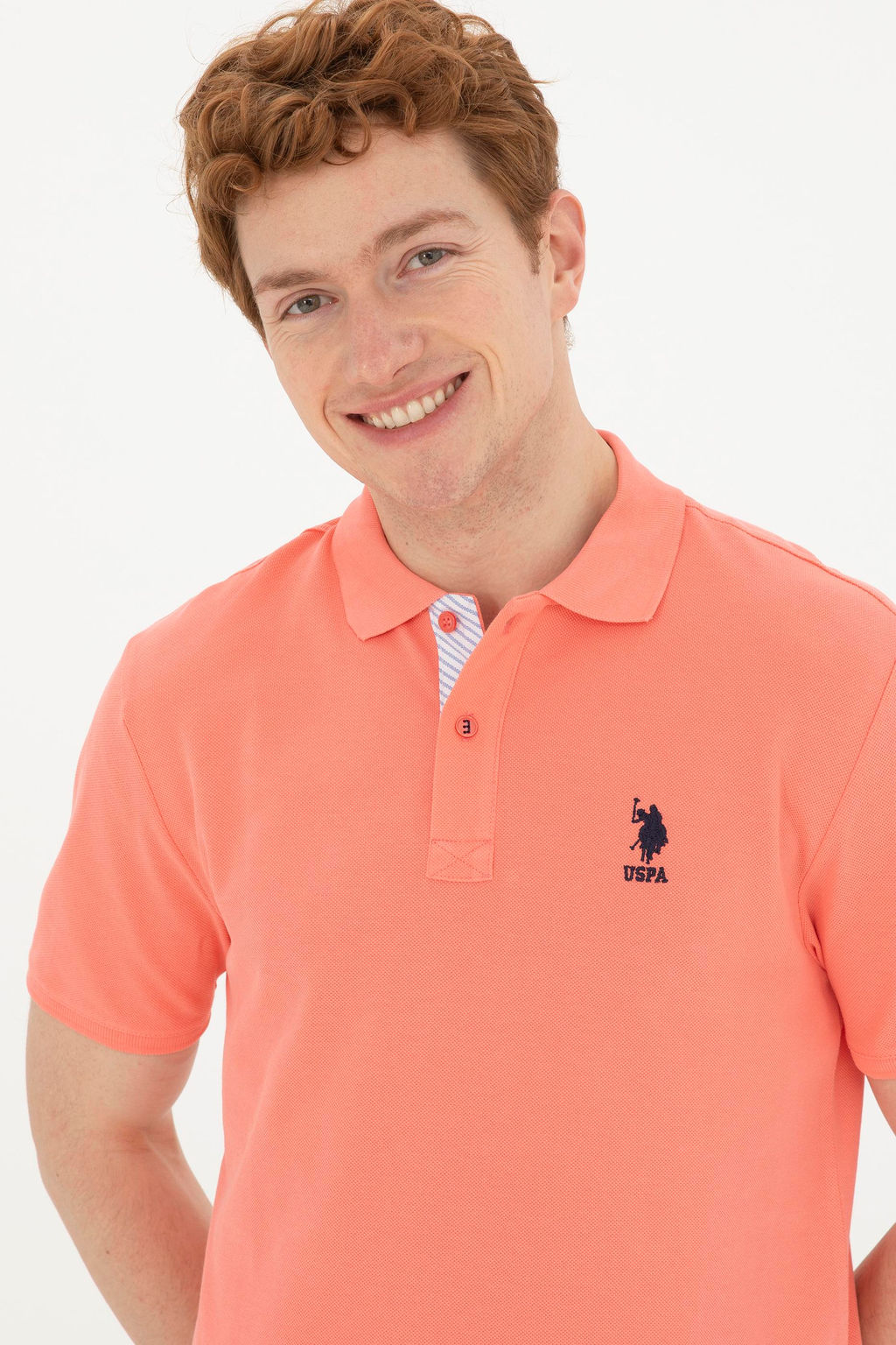 Мужская базовая футболка Salmon - U.s. polo assn фото 2