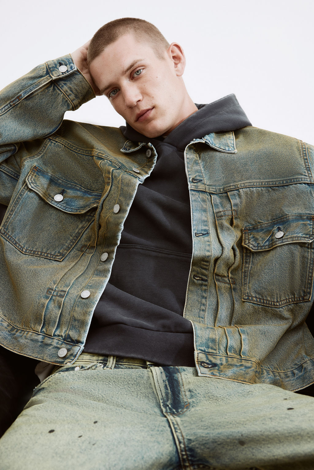Cazadora denim Loose Fit - H&m фото 7