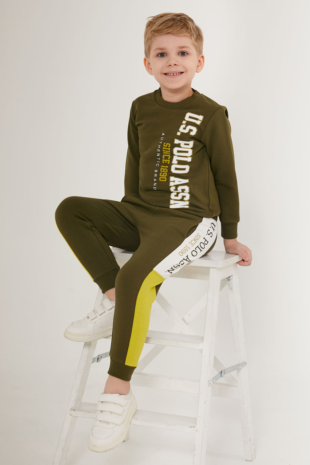 U. S. Polo Assn Пижамный комплект цвета хаки для мальчика - U.s. polo assn фото 2