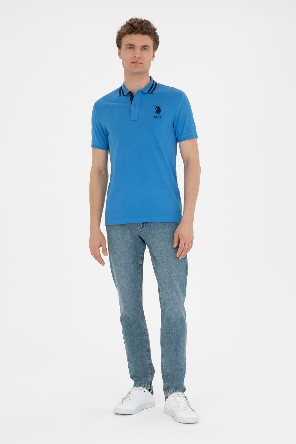 Мужская футболка Saks Basic с воротником-поло Неожиданная скидка в корзине - U.s. polo assn фото 11