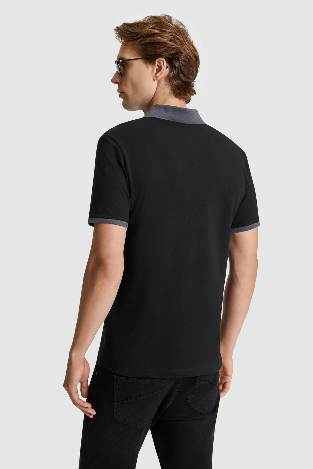 Erkek Siyah Regular Fit Polo Yaka Basic Ti__rt - U.s. polo assn фото 5