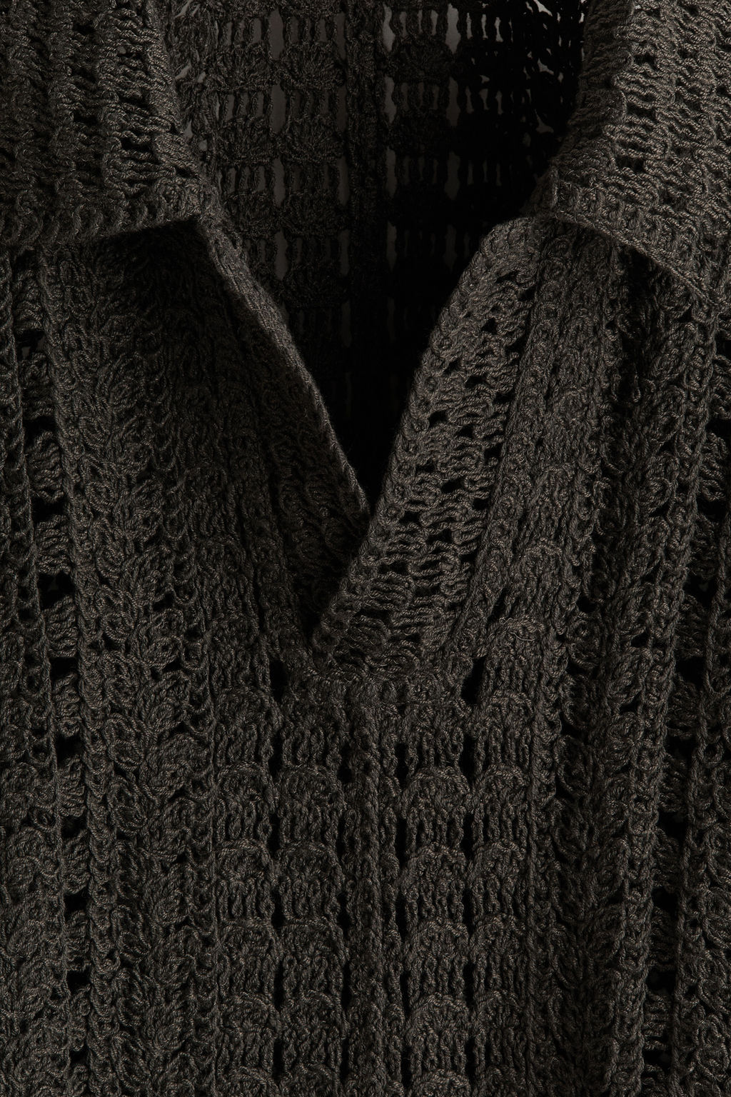Polo efecto crochet Relaxed Fit - H&m фото 7