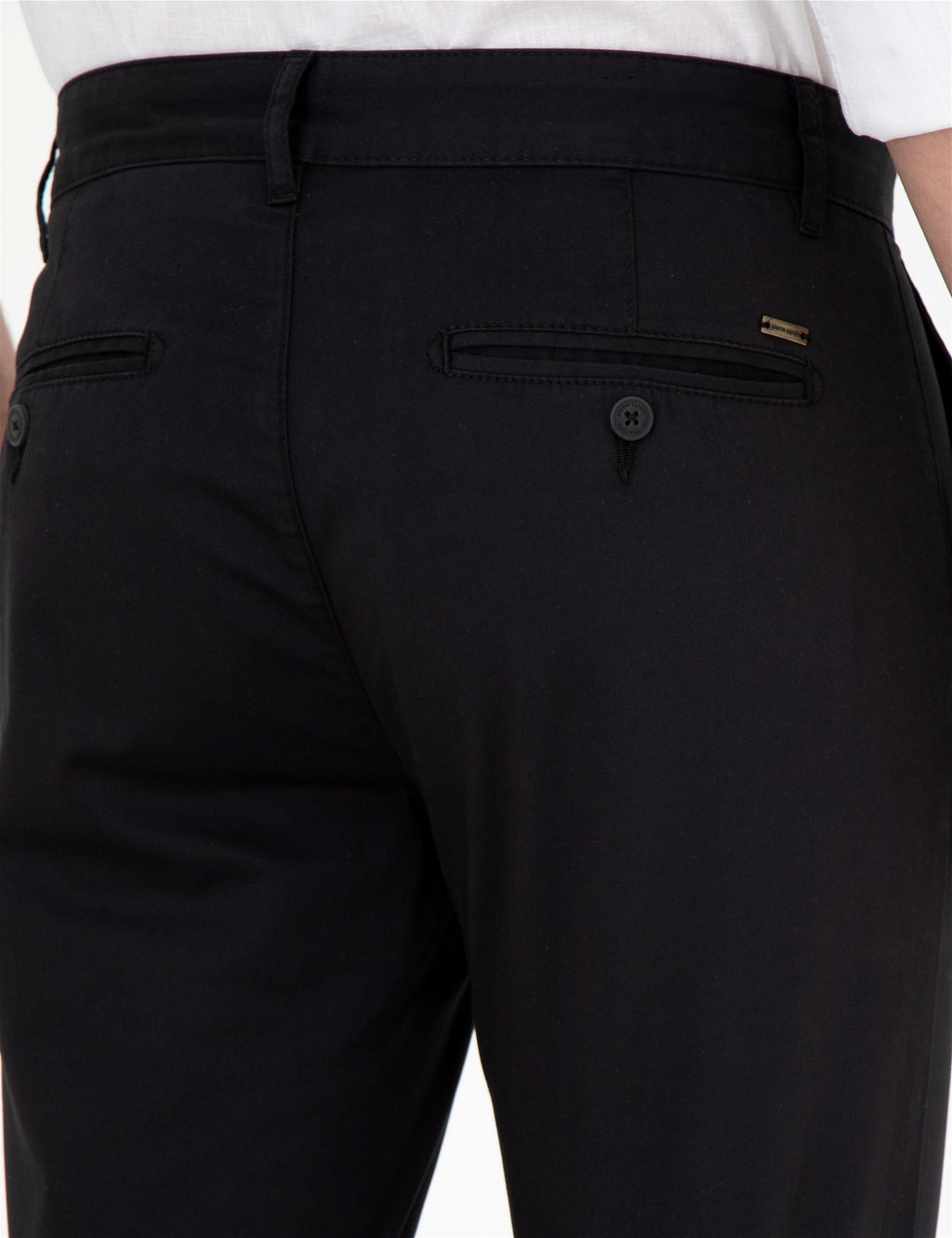 Siyah Slim Fit Kanvas Pantolon - Pierre cardin фото 7