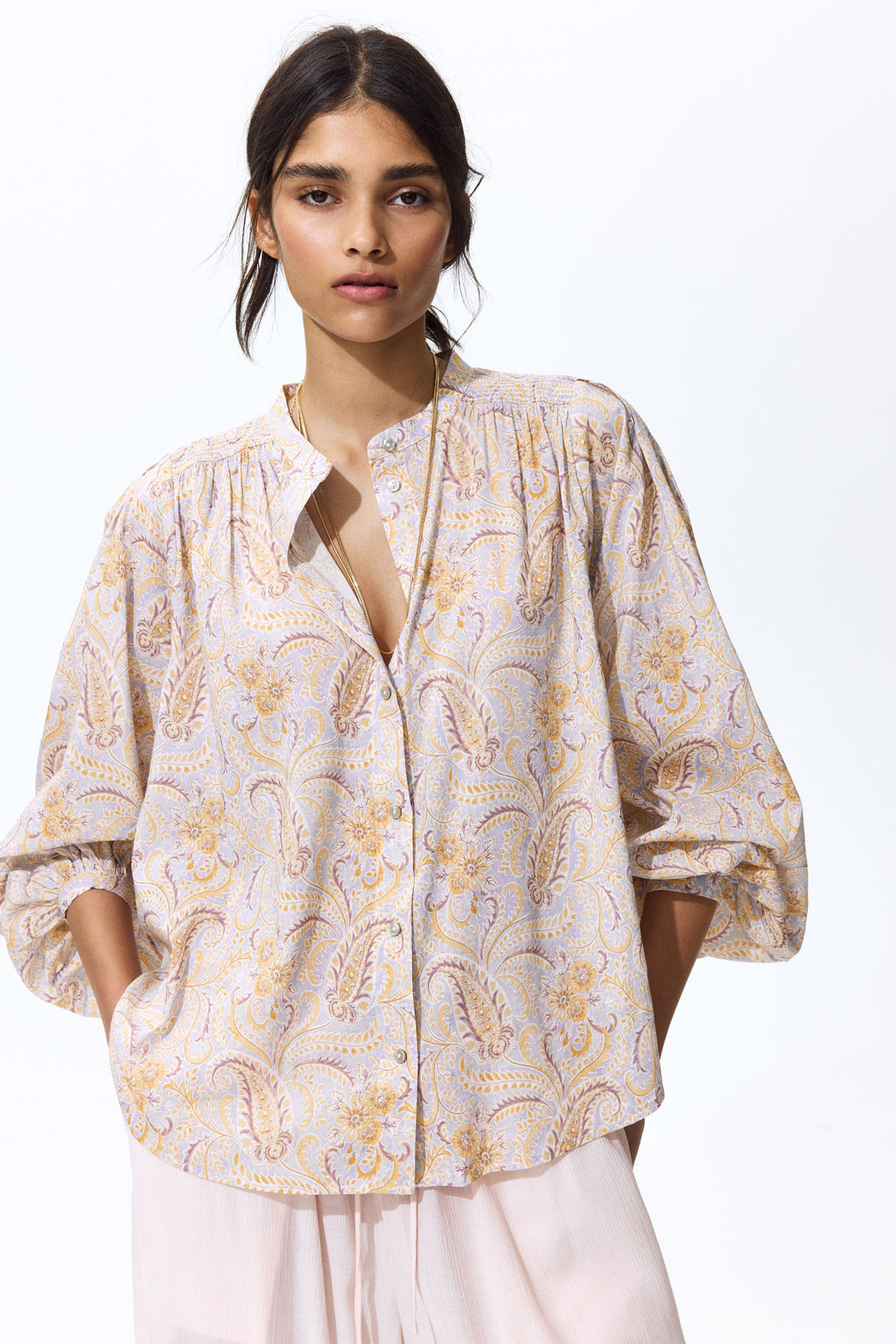 Blusa oversize en mezcla de viscosa - H&m фото 3
