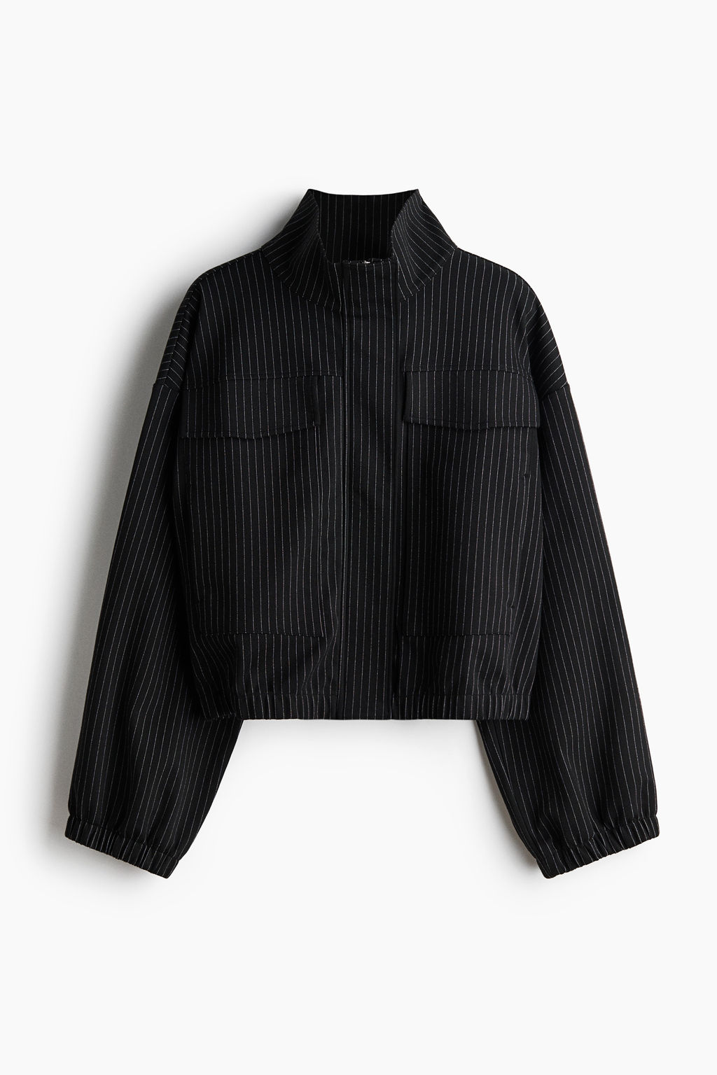 Chaqueta de punto con cuello chimenea