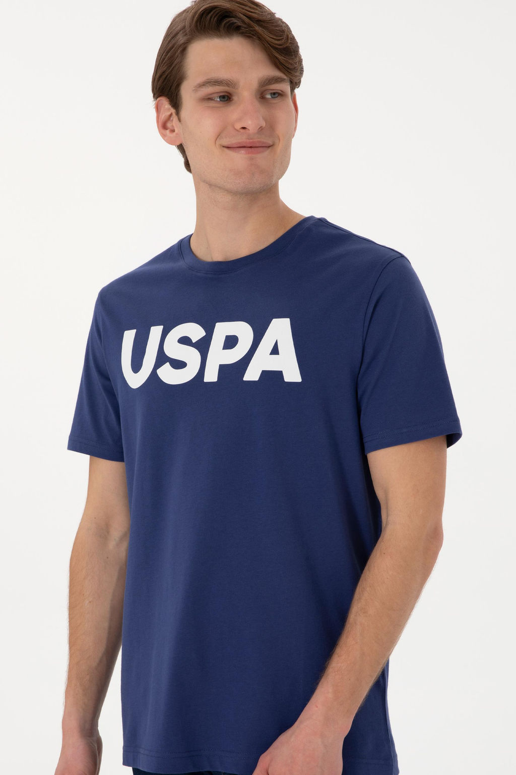 Erkek Regular Fit Bisiklet Yaka A__k Lacivert Basic Ti__rt Sepette S_rpriz _ndirim - U.s. polo assn фото 3