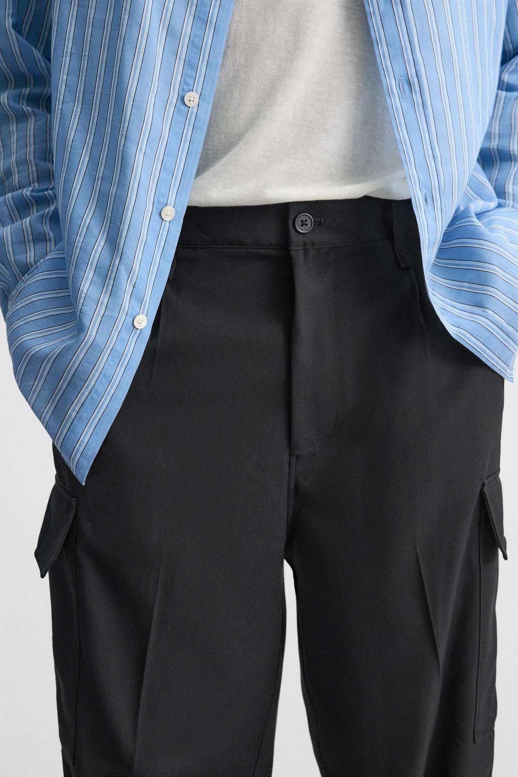 PLEATED CARGO TROUSERS - Zara фото 5