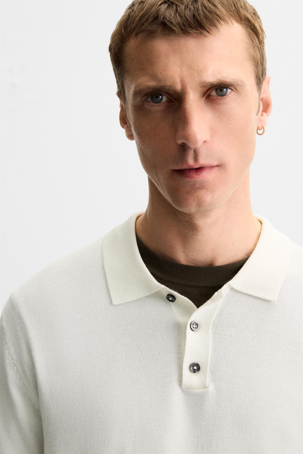 REGULAR FIT KNITTED POLO SHIRT - Zara фото 5