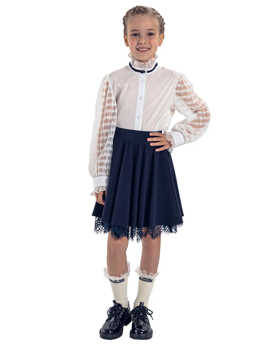 Блузка дев. О76551 - Карамелли фото 4