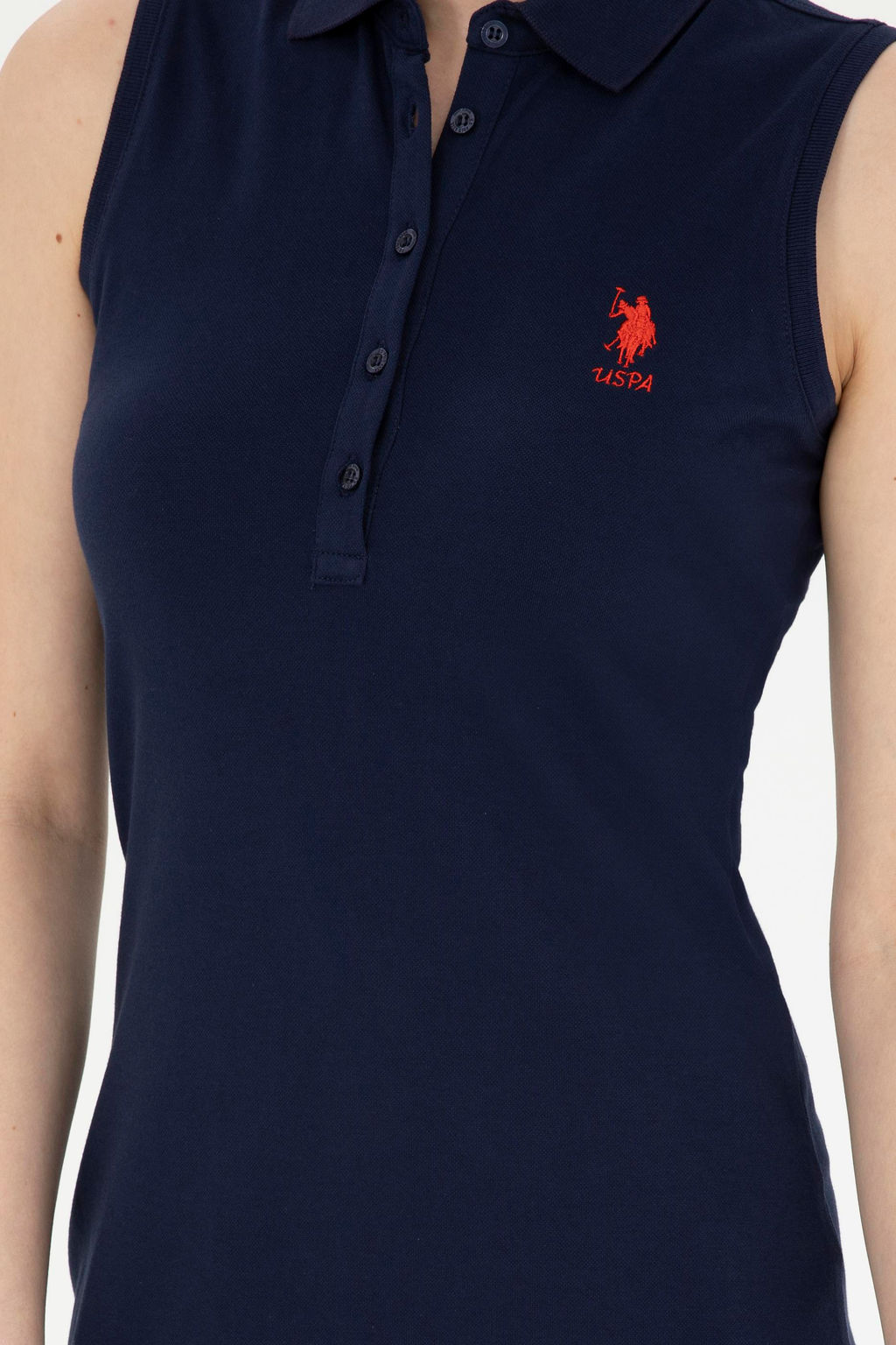 Kad_n Lacivert Polo Yaka _rme Elbise