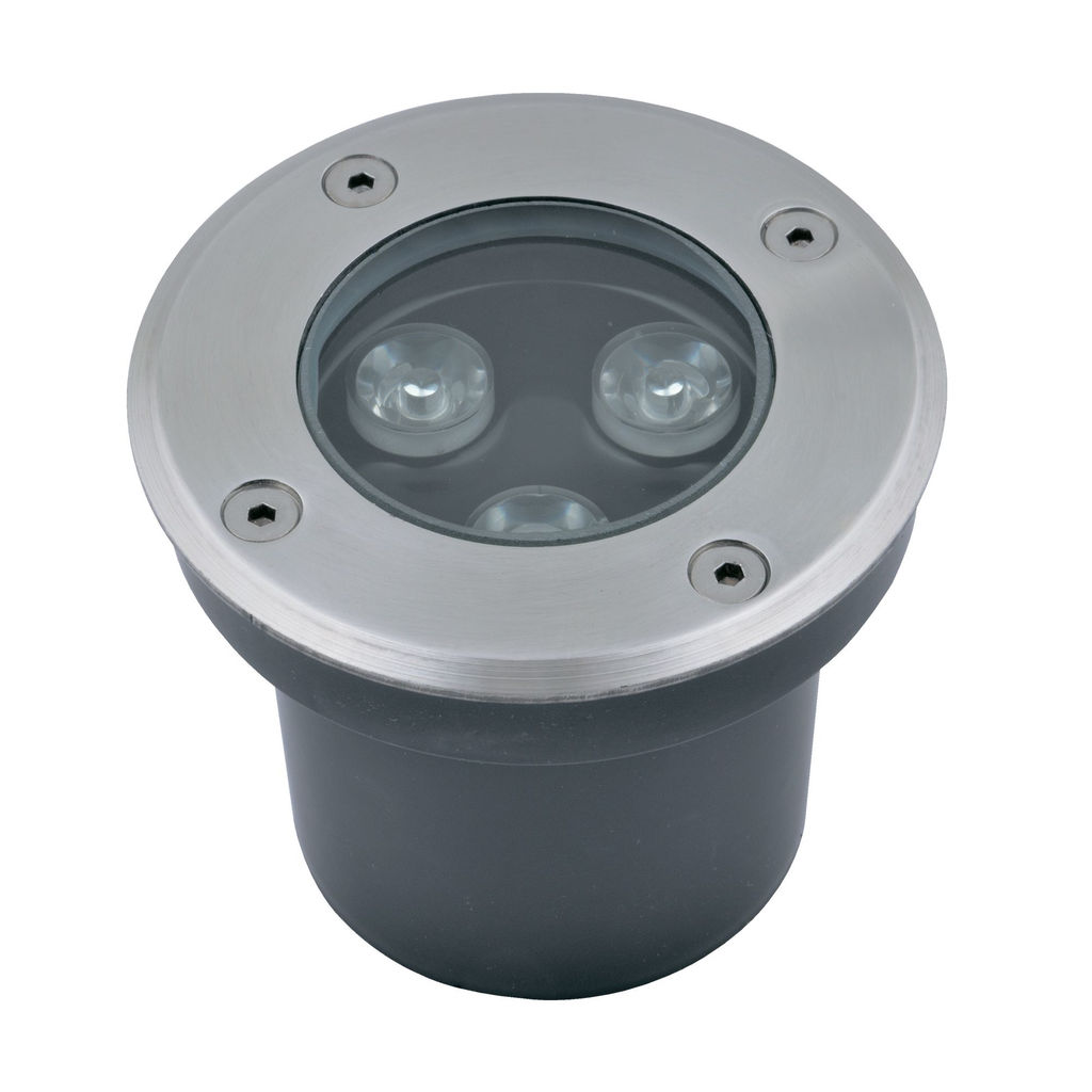 ULU-B10A-3W/2700K IP67 GREY Светильник светодиодный уличный. Архитектурный встраиваемый. Теплый белый свет (2700К). Корпус серый. TM Uniel.