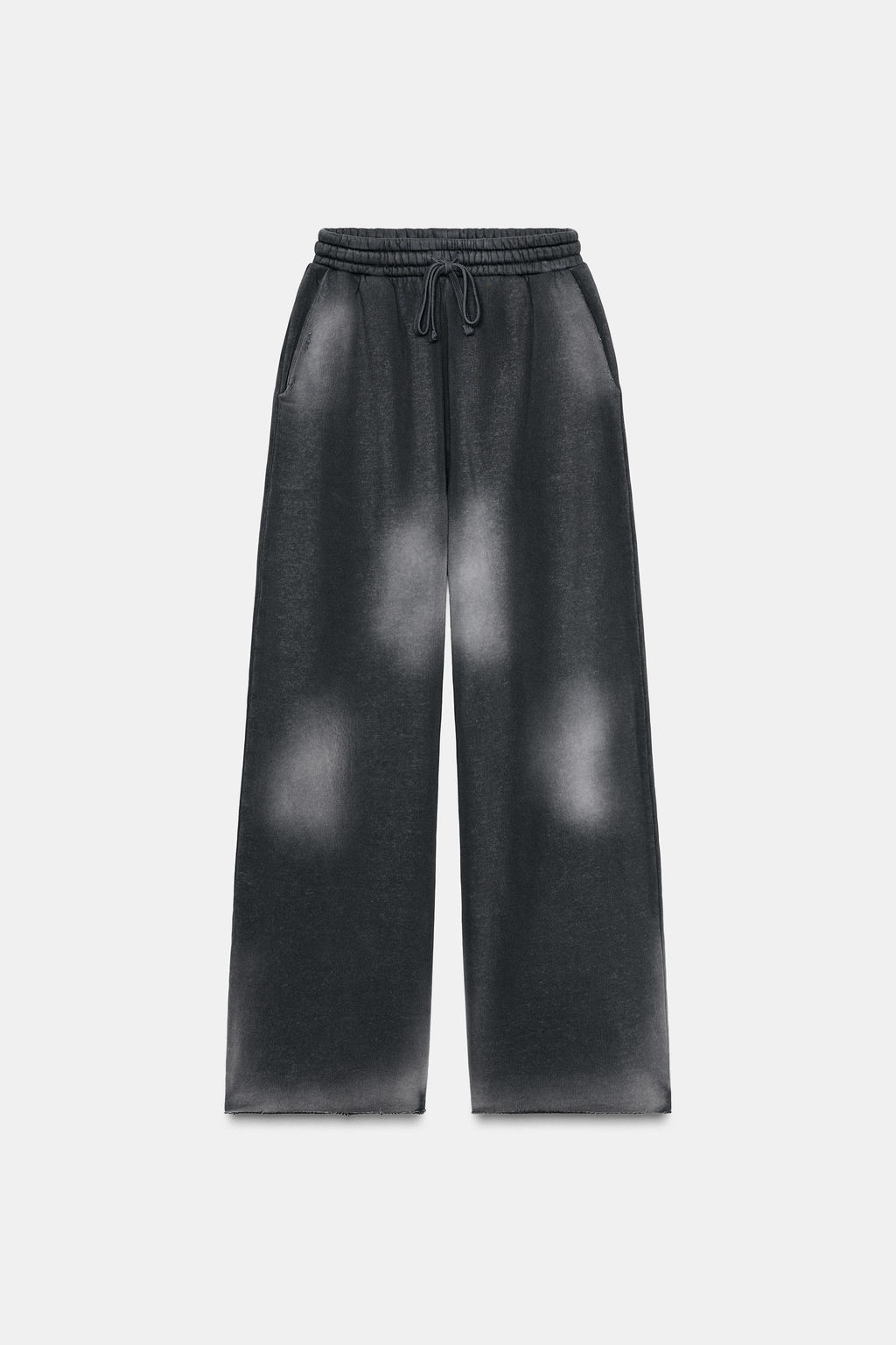 WASHED-EFFECT SLUB KNIT TROUSERS - Zara фото 7